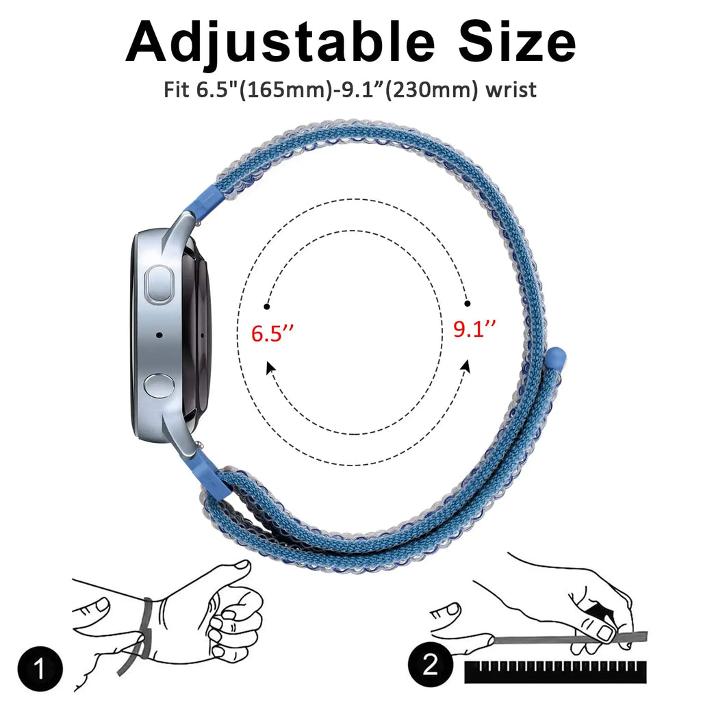 Nylon Strap for Garmin Venu/2/SQ Forerunner 245 645 20mm 22mm Smart Watch Band Wristband Bracelet Garmin Vivoactive 3 4 Band