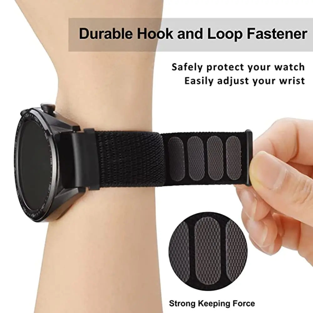 Nylon Strap for Garmin Venu/2/SQ Forerunner 245 645 20mm 22mm Smart Watch Band Wristband Bracelet Garmin Vivoactive 3 4 Band